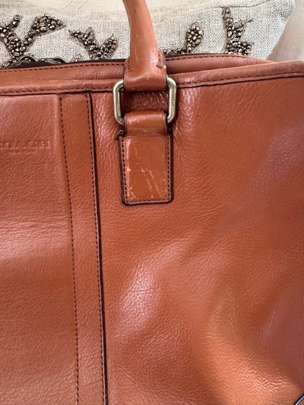 Coach Leather Weekender Bag - Brown - Picture 11 of 11